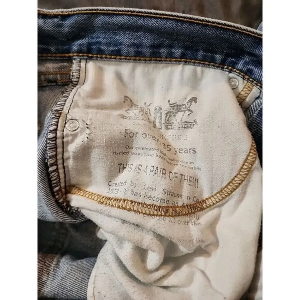 Vtg‎ Levis 505 Jeans Mens 34x29 Regular Fit Straight Leg Classic Denim Pants 90s